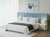 Experience luxury with the Peregrine Low Profile Hotel Style Upholstered Bed Frame. Its sleek design and plush upholstery create the perfect centerpiece for your bedroom.